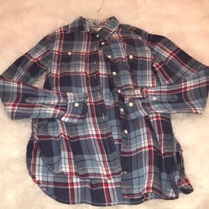 Cute blue flannel